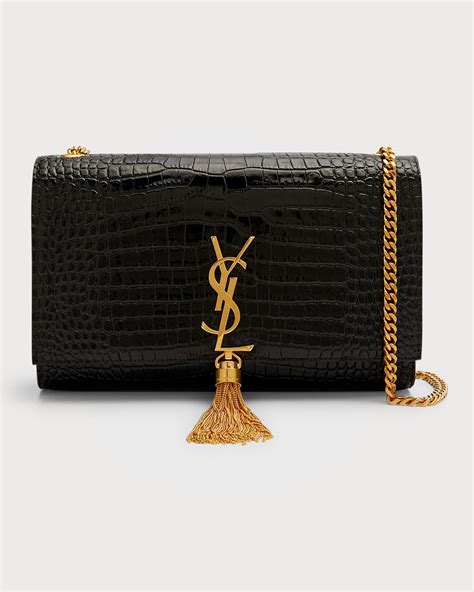 ysl kate medium crocodile|saint laurent kate crocodile bag.